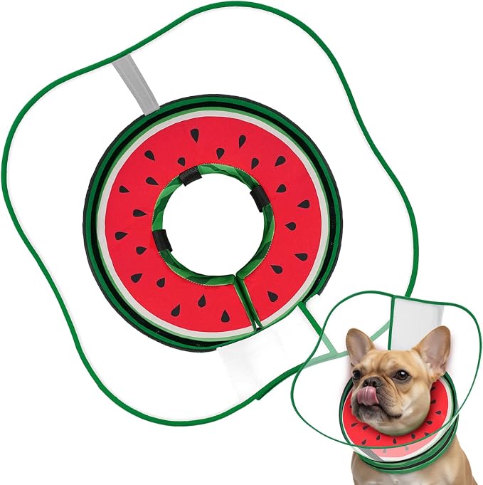 Supet Sponge Dog Cone Collar Stop Licking After Surgery, Dog Donut Collar | Adjustable Dog Recovery Collar Alternative, Detachable Shield, Soft, Comfy Cone, Neck Pillow for Small Dogs