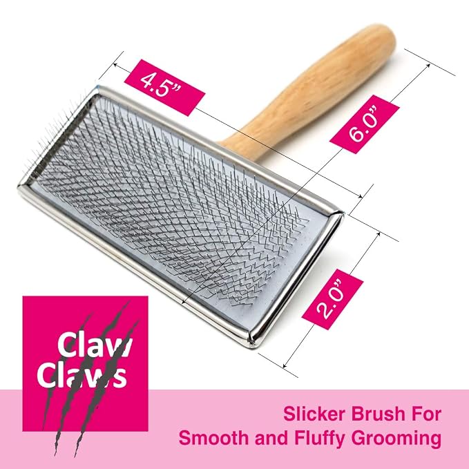 Pet Slicker Brush for Medium Dogs, Medium, Stainless Steel