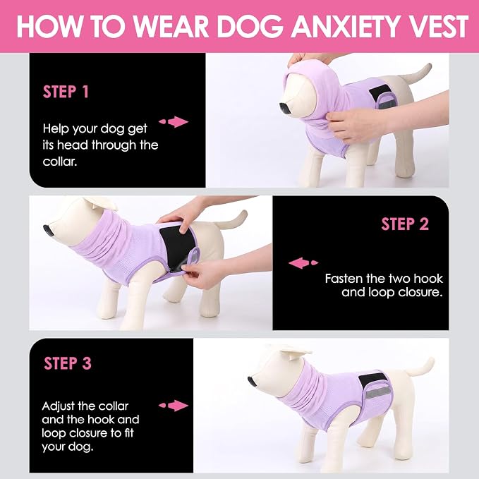 AOFITEE Extra Large Dog Anxiety Vest, Skin-Friendly Dog Calming Hoodie