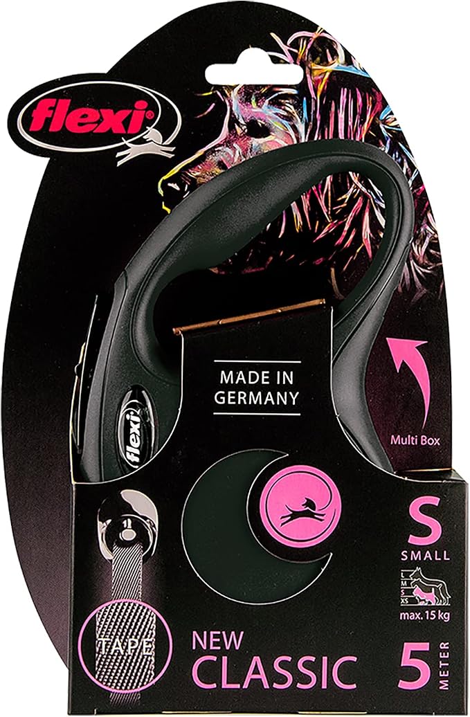 Flexi - New Classic Leash - Black - S - 16 ft
