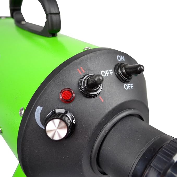 Flying Pig High Velocity Dog Pet Stand Grooming Dryer w/Variable Air Speed & Heat (Green)