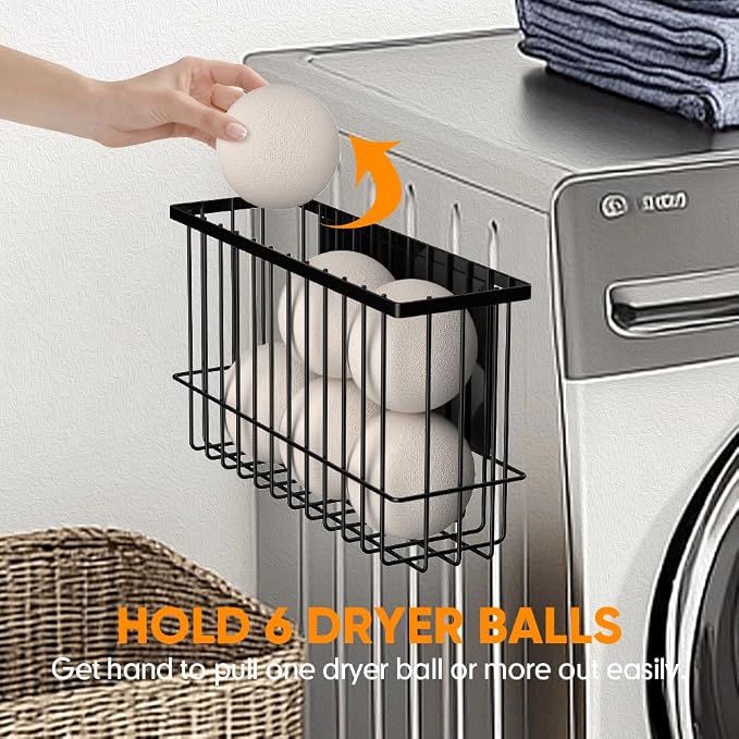 Moryimi Magnetic Dryer Ball Holder for Laundry Room Organization