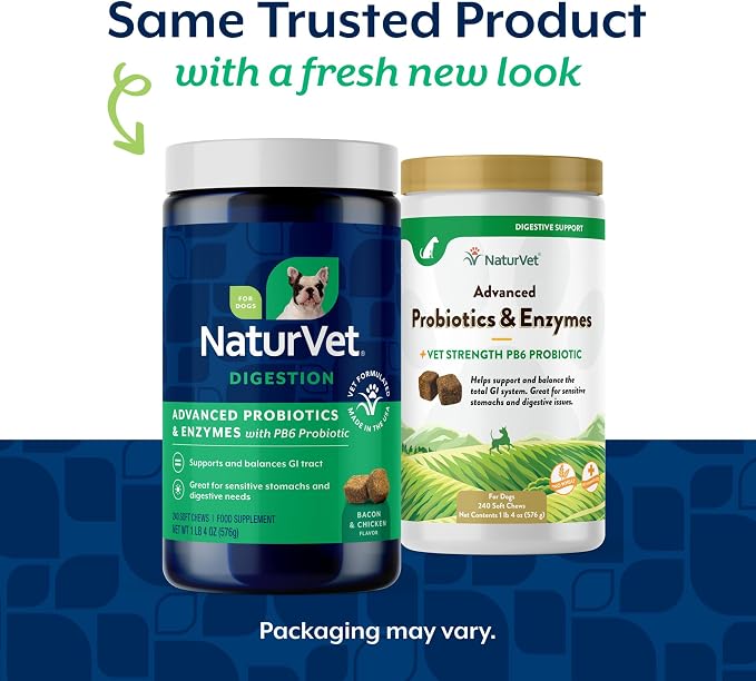 NaturVet Advanced Probiotics & Enzymes Chews for Dogs - 240ct