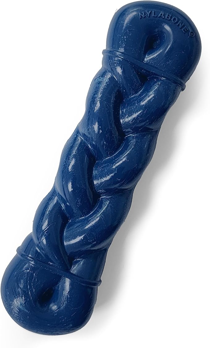 Nylabone Power Chew Love Our Oceans Infinity Braid Dog Chew Toy, Small | Bully stick flavor, durable chew toys, long lasting, flavor throughout, for dogs up to 25 lbs, teeth-cleaning textures
