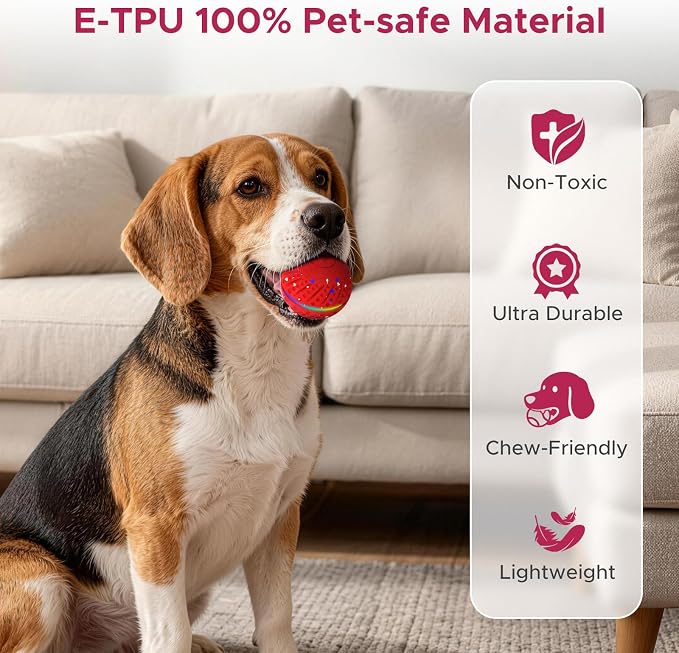 Interactive Dog Ball Replacement Shell for Small Medium Dogs (Only Red Shell)