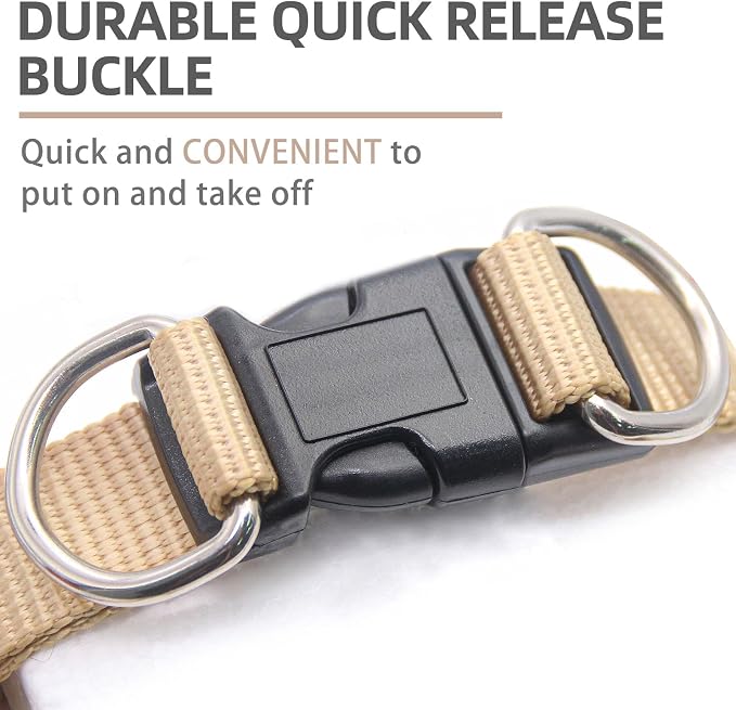 PUPTECK Soft Mesh Dog Harness Small Sized and Leash Set Step-in Plaid Puppy Padded No Pull Vest Harness for XS Dogs Cats Outdoor Walking, Beige S, Chest 14"-15"