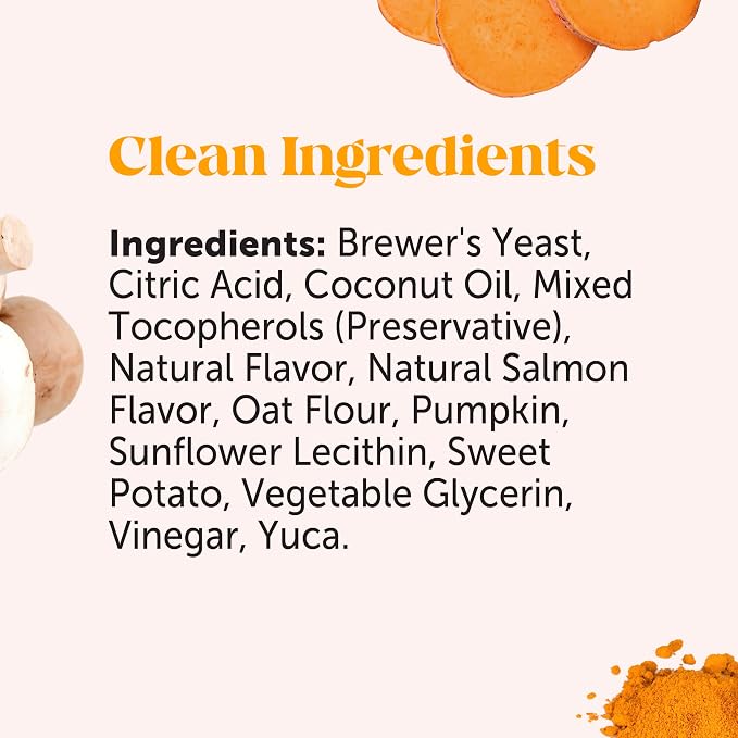 Pet Honesty Dog Allergy Chews - for Paw Licking, Itching & Seasonal Allergies - with Colostrum, Probiotics & Salmon Oil - Vet Recommended Itch Relief Supplement for Dogs (Salmon, 180 Ct)