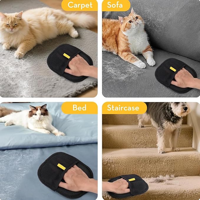 Pet Hair Removal Glove for Cats & Dogs Thickened Strong Pet Hair Remover Glove, 1-Pack