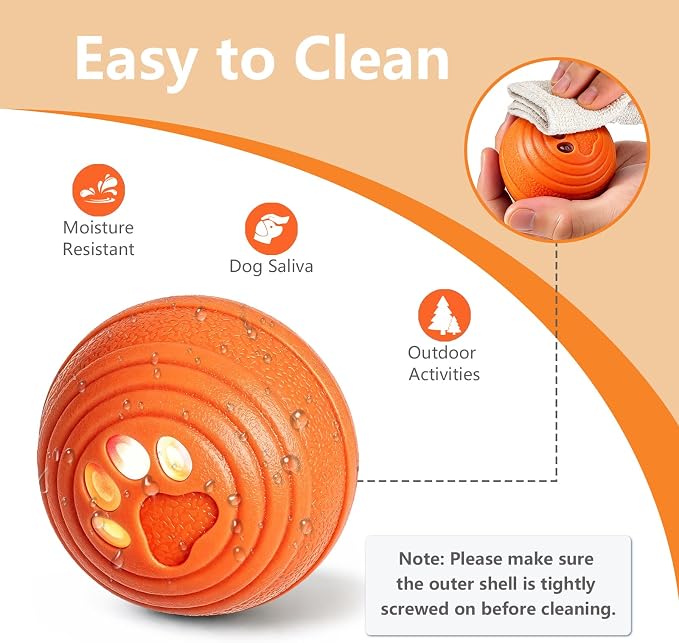 Automatic Interactive Dog Toys Ball with 4 Play Modes for Small Medium Dogs | Vibrating Dog Ball with 4 Play Modes, Moving & Bouncing Ball for Dogs, Smart Self Rolling Dog Toy for Small Medium Dogs
