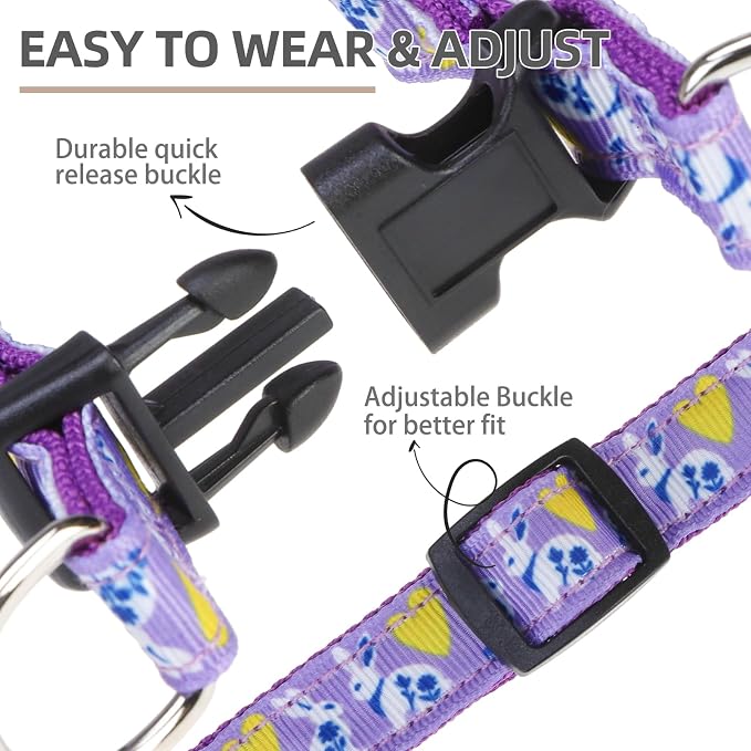 PUPTECK No Pull Dog Harness Small Sized Step-in Adjustable Puppy Vest | Soft Webbing Basic Halter with ID Tag for Outdoor Walking