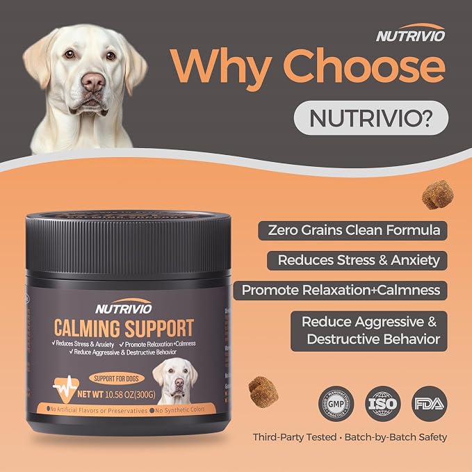 Melatonin Calming Chews for Dogs, Chicken, 300g