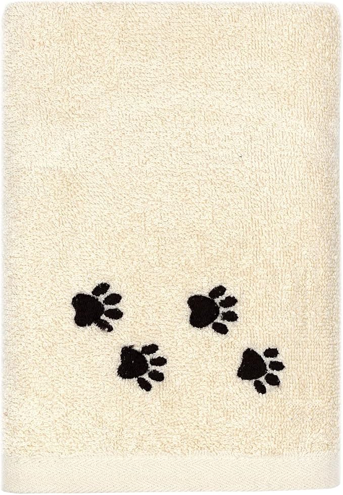 DAN RIVER Dog Towel - Pack of 1, 100% Cotton, 20x40, Ultra Soft 450 GSM, Super Absorbent & Quick Drying Towel for Dogs, Cats, and Other Pets, Shortbread.