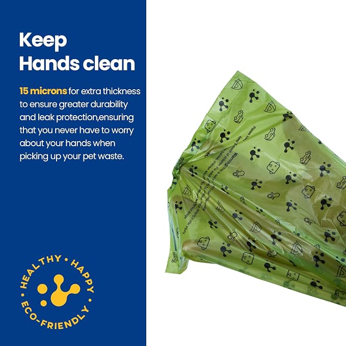 Dog Poop Bags, Cat Litter Bags, Guaranteed Leak Proof and Extra Thick Poop Bag Rolls for Dogs, Lavender Scented, 270 Count