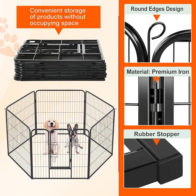 FDW Dog Playpen Kennel, 32in 6 Panels