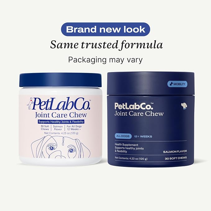 PetLab Co. Joint Care Chews for Dogs, 30 Soft Chews, Salmon