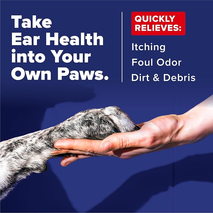 TropiClean Oxymed Soothing Ear Wipes for Dogs & Cats, 50 Count
