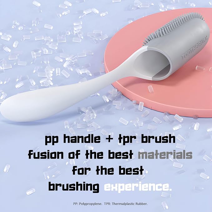 Pet Toothbrush Set with Ergonomic Handles and Soft Bristles, 3 Pieces for Dogs and Cats, BPA Free