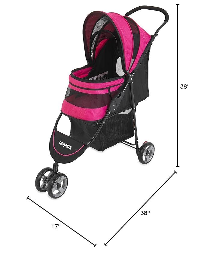 Gen7Pets Regal Plus Dog Stroller - Raspberry Sorbet Pink