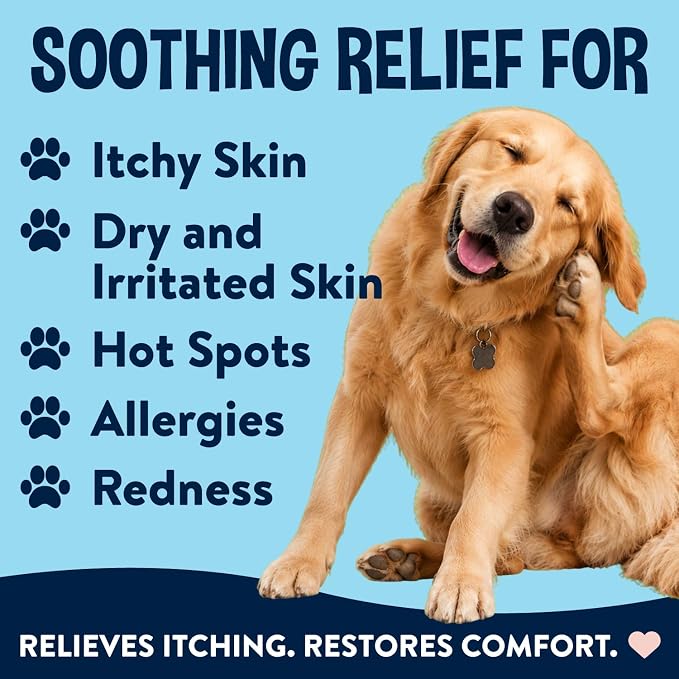 Anti Itch Spray for Dogs - Natural, Long-Lasting Relief for Dry, Itchy Skin (8 oz)