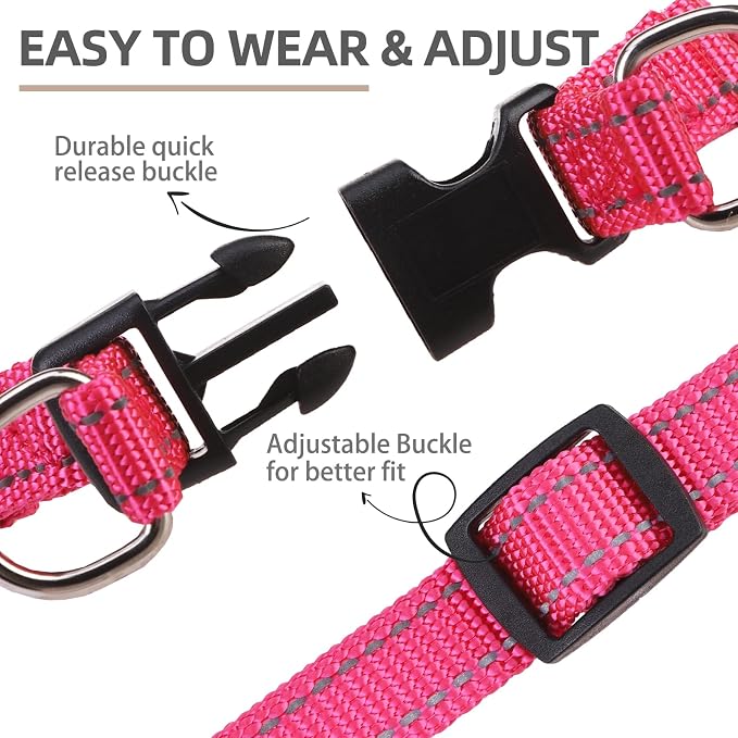 PUPTECK No Pull Dog Harness Small Sized Step-in Adjustable Puppy Vest | Soft Webbing Basic Halter with ID Tag for Outdoor Walking
