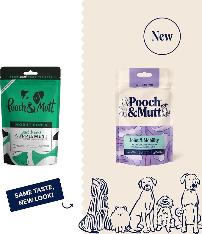 Pooch & Mutt Mobile Bones: Joint + Bone Supplement for Dogs