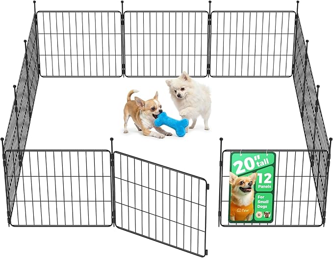 FXW MiniPaws Unleashed Dog Playpen, 20in 12 Panels