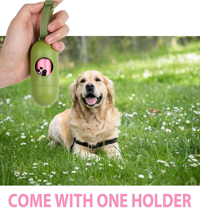 Dog Poop Bag Rolls Pink: 540 Count Dog Waste Bags with Dispenser, Extra Thick Strong Leak proof Poop Bags for Dogs Doggy | Unscented