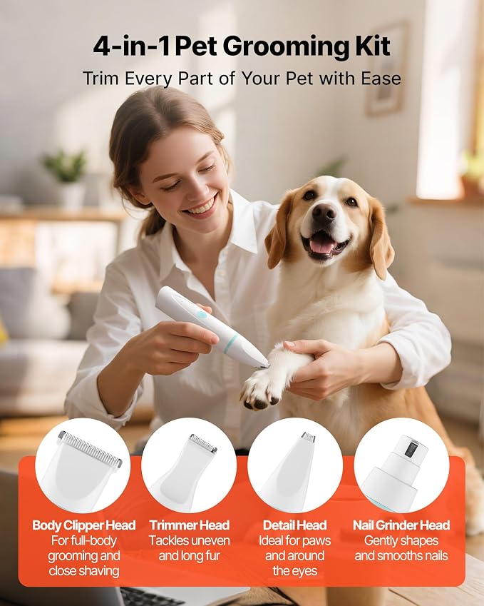 VEVOR 4-in-1 Dog Grooming Clippers Kit
