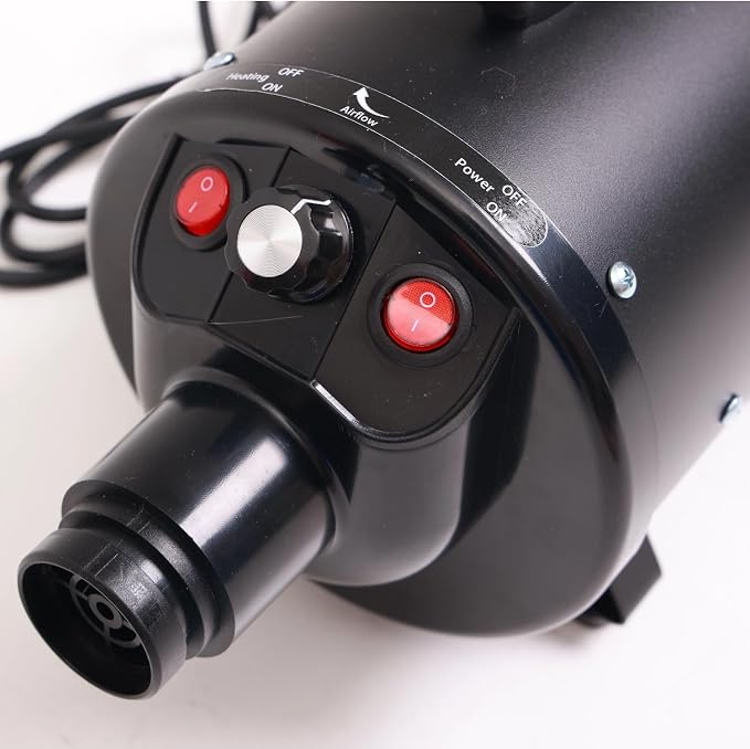 2800w 75m/s Pet Dryer Stepless Adjustable Speed Temperature Dogs Grooming Blow Dryer with Heater for Pets Hair Dryer