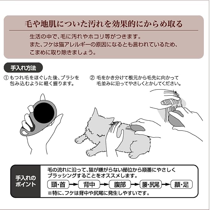Petio necoco Brush for Removing Dirt (Japan Import)
