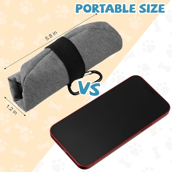 Meanplan 2 Pack Portable Dog Bowls, 40oz, Gray
