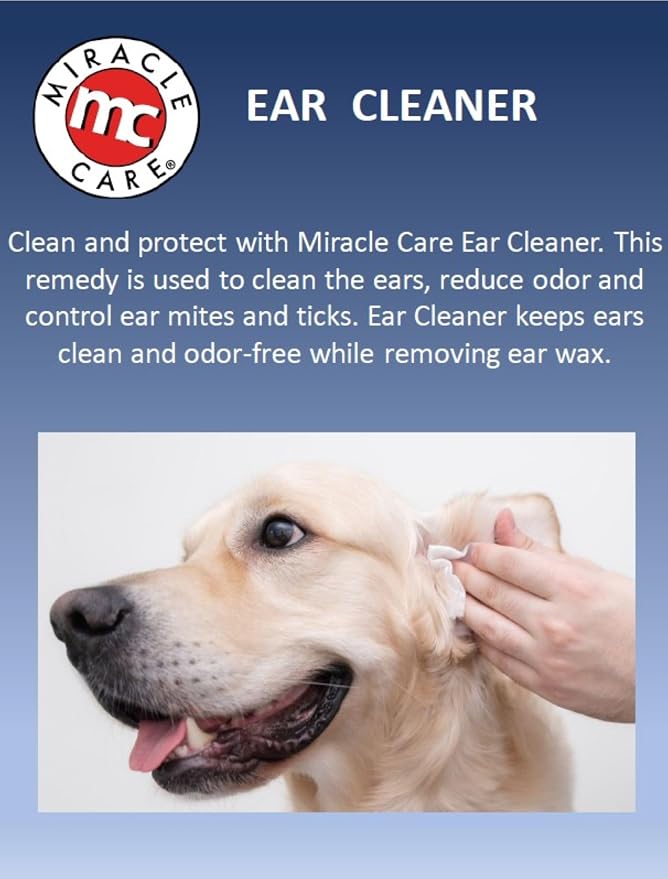 Miracle Care Ear Cleaner for Dogs and Cats, 8 oz