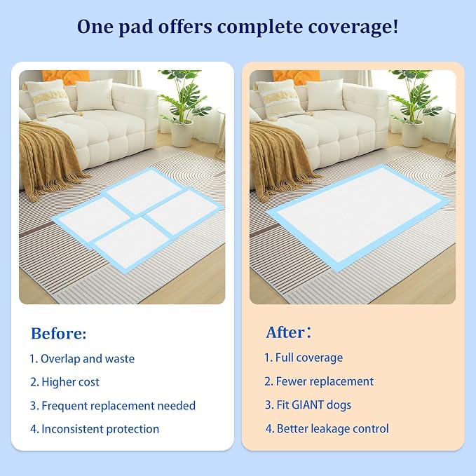 XXXXL & XL Pet Pads Combo