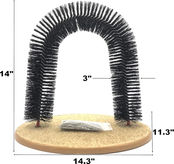 Arch Cat Groom Self Grooming Cat Toy Cat Self Groomer, Massager and Cat Scratcher