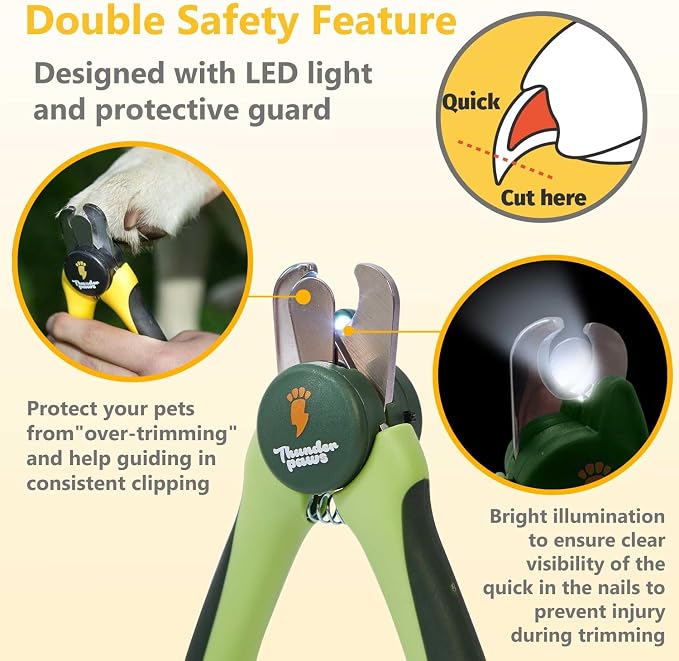 Professional-Grade Nail Clippers for Dogs - Green, Medium-Large
