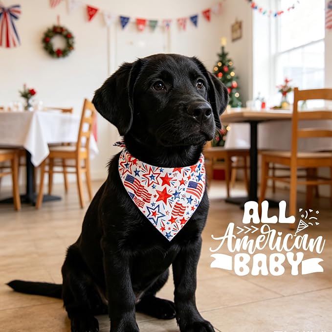 American Flag Dog Bandana, X-Large, X-Large