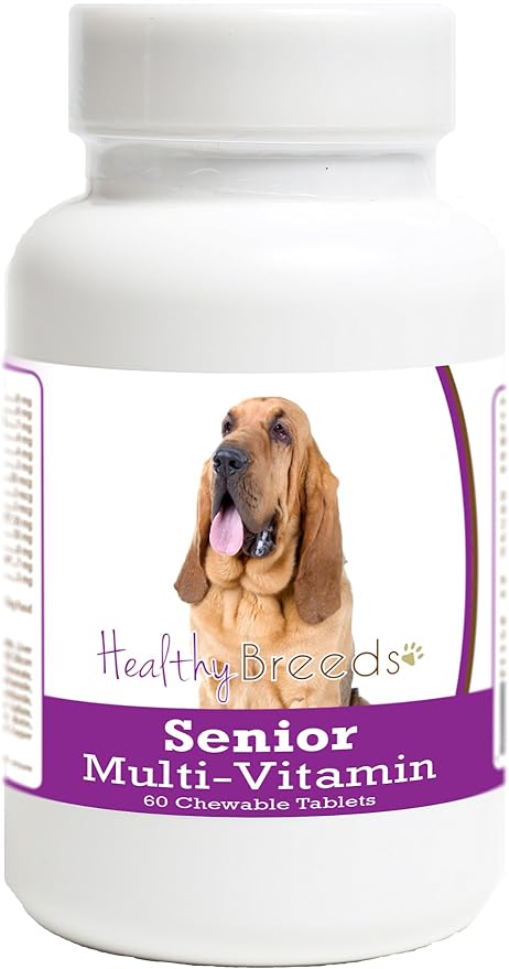 Healthy Breeds Bloodhound Senior Dog Multivitamin Tablets 60 Count