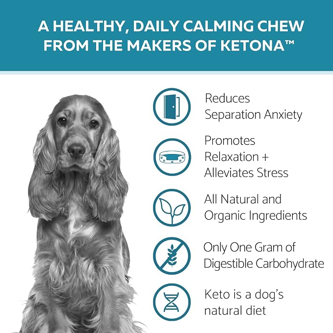 Ketona Daily Calming Chews with Hemp for Dogs, 120-Pack, 120 Count