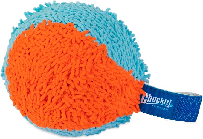 Chuckit! Indoor Fetch Shaker Dog Toy, 7.75in, Orange and Blue | Interactive Shaker Toy Designed to Fight Boredom Indoors, Keeping Dogs Busy and Entertained During Playtime