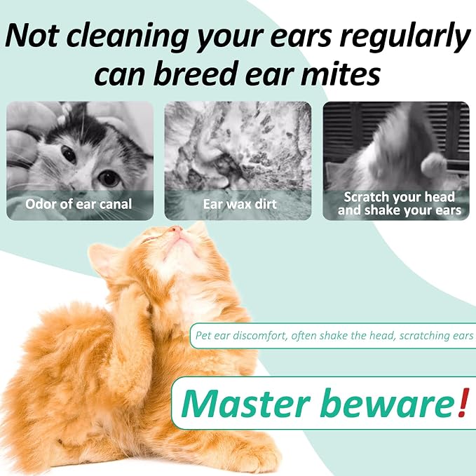 Ear Cleaner for Dogs, Ear Infection Treatment, 60ml
