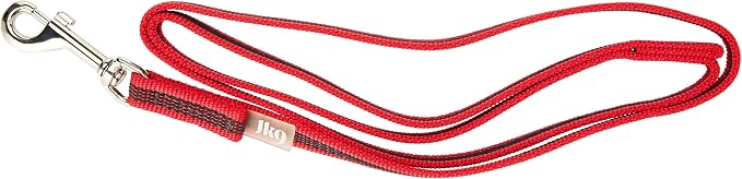 Julius-K9 218GM-R-S1 Color & Gray Super-Grip Leash with Handle, 14 mm x 1 m, Red-Gray
