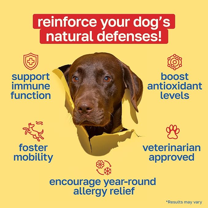 Happy Paws Dog Allergy Chews Supplement 100 Soft Chews Immunity