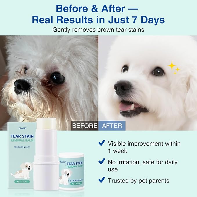 Tear Stain Remover Balm Stick for Dogs & Cats