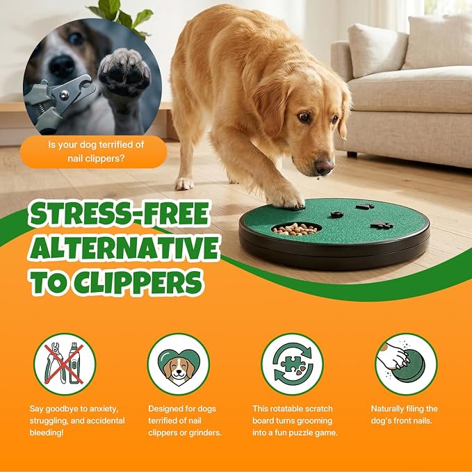 Mcbazel Dog Nail Scratch Board, 13in, with Treat Box