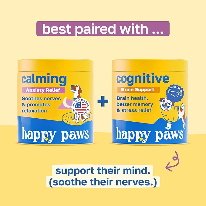 Happy Paws Calming Chews for Dogs, 100-Pack, 100 Count