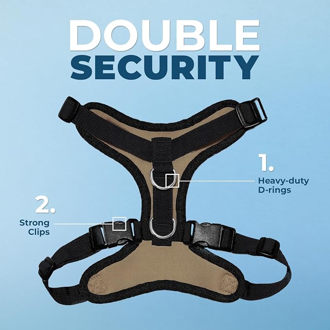 Best Pet Supplies Voyager Step-in Lock Pet Harness w Reflective Pet Leash Combo Set with Neoprene Handle 5ft - Supports Small, Medium and Large Breed Puppies/Cats - Army/Black Trim, XS