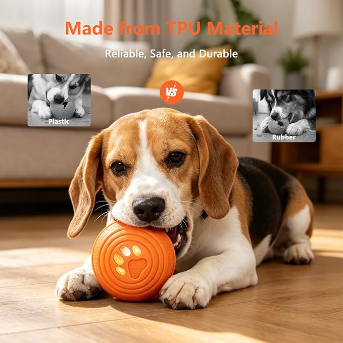 Automatic Interactive Dog Toys Ball with 4 Play Modes for Small Medium Dogs | Vibrating Dog Ball with 4 Play Modes, Moving & Bouncing Ball for Dogs, Smart Self Rolling Dog Toy for Small Medium Dogs