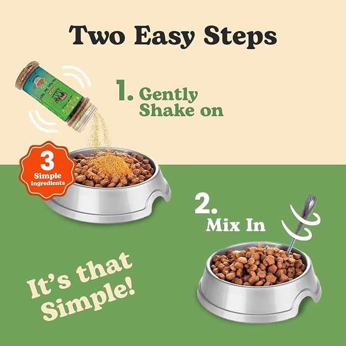 Magic Dust Venison Jerky Topper, Single Protein Pet Food Topper for Dogs & Cats, Enhance Flavor & Elevate Mealtime Excitement for Picky Eaters - 3.5 Ounce Bottle in Venison Flavor