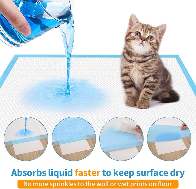 Dog and Puppy Training Pads， Disposable Dog Pee Pads (20, 23.5"*35.5"(60*90cm))