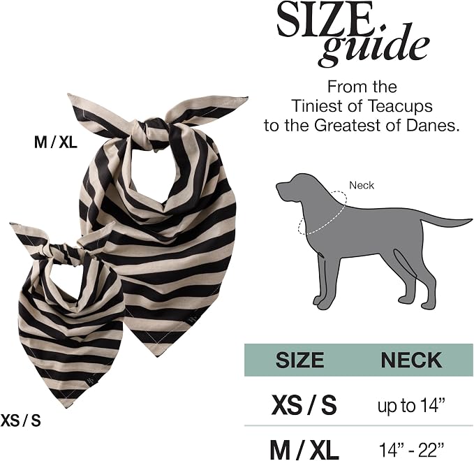 Pet Passion Bandit Dog Bandana Multipack, Medium/X-Large, Medium, Black